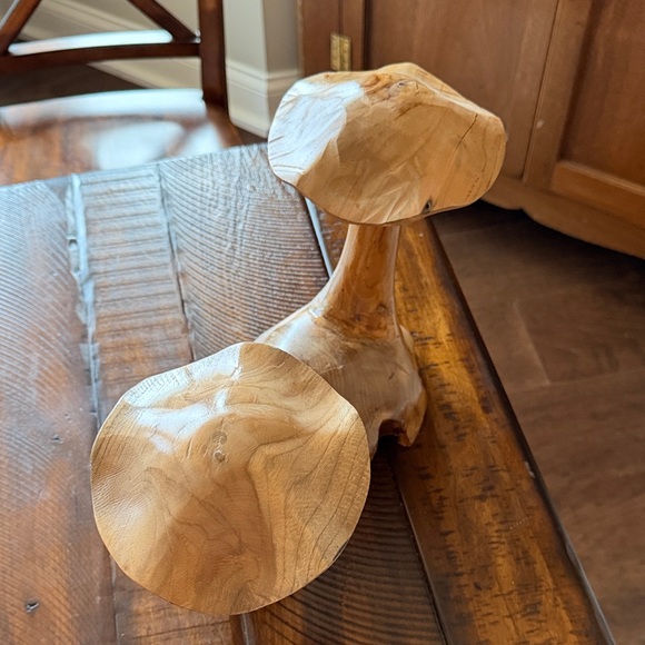 Wooden Mushroom Sculpture - Picture 3 of 4
